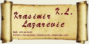 Krasimir Lazarević vizit kartica